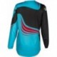 Maillot enfant FLY RACING F-16 - cyan/noir/rouge