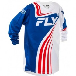 Maillot enfant FLY RACING F-16 - rouge/blanc/bleu