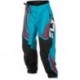 Pantalon enfant FLY RACING F-16 - Cyan/noir/rouge