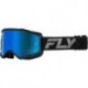 Masque FLY RACING Zone noir - écran Sky Blue fumé