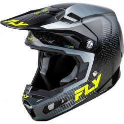 Casque FLY RACING Formula S Carbon Protocol - noir carbone/gris/Hi-Vis