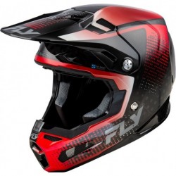 Casque FLY RACING Formula S Carbon Protocol - noir carbone/rouge