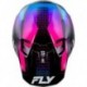 Casque FLY RACING Formula S Carbon Protocol - noir carbone/bleu/rose