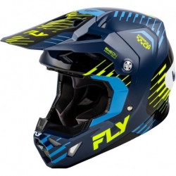 Casque FLY RACING Formula CP Slice - Navy/Hi-Vis/blanc