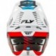 Casque FLY RACING Formula CP Slice - blanc/rouge/cyan