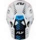 Casque FLY RACING Formula CP Slice - blanc/rouge/cyan