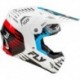 Casque FLY RACING Formula CP Slice - blanc/rouge/cyan