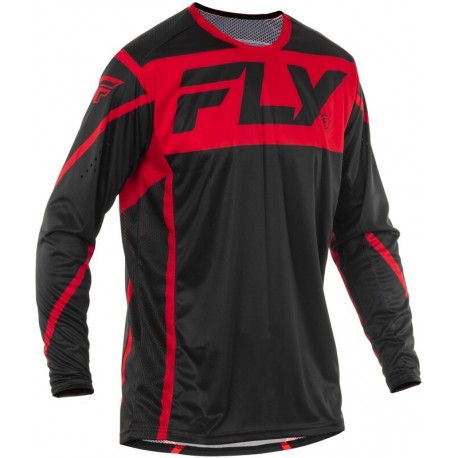 Maillot FLY RACING Lite - noir/rouge