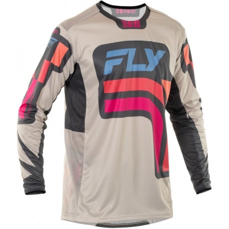 Maillot FLY RACING Lite S.E. Vice - gris clair/rose/corail