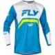 Maillot vélo FLY RACING Rayce - bleu/blanc/vert citron