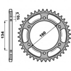 PBR Standard C45 Steel Rear Sprocket 4405 - 525