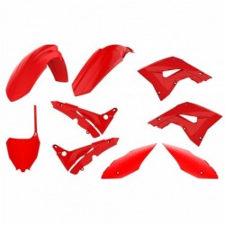 Kit plastique POLISPORT rouge - Honda CR125R