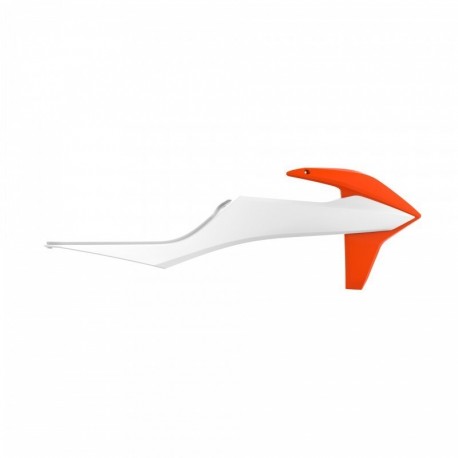 Ouïes de radiateur POLISPORT orange/blanc KTM