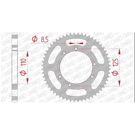 Couronne AFAM acier standard 59104 - 428