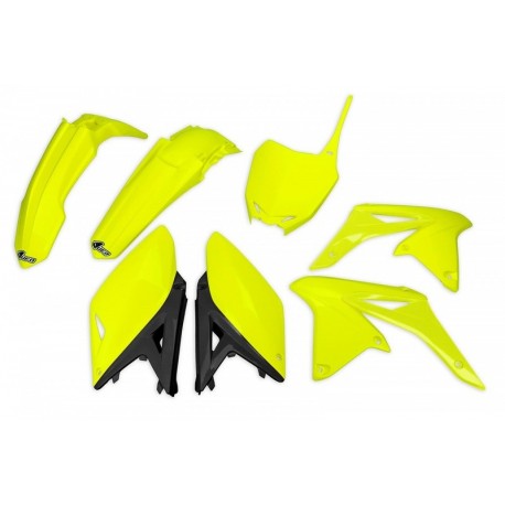 Kit plastique UFO jaune fluo Suzuki RM-Z250