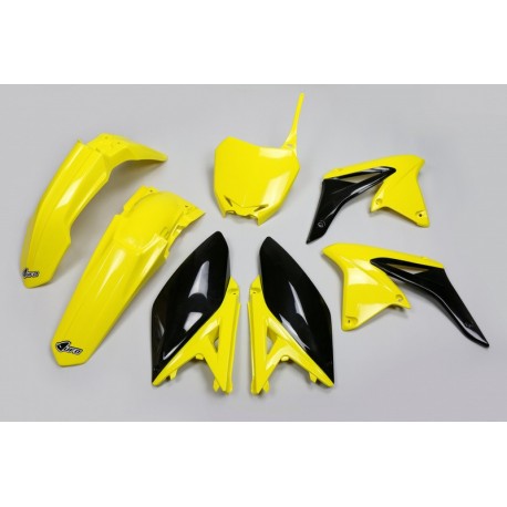 Kit plastique UFO origine (2017) jaune/noir Suzuki RM-Z250