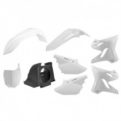 Kit plastique POLISPORT restylé blanc/noir Yamaha YZ125/250/250X