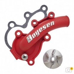 Couvercle de pompe à eau + turbine BOYESEN SuperCooler rouge - Gas Gas MC125