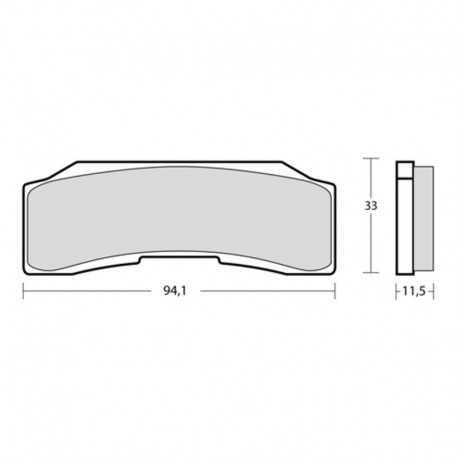 Plaquettes de frein BREMBO UPGRADE Z03 Métal Fritté - 07B36640