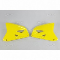 Ouïes de radiateur UFO jaune Suzuki RM125/250