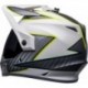 Casque BELL MX-9 Adventure Mips Dalton - Taille 2XL - Blanc/Jaune Hi-Viz