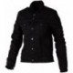 Veste femme RST Sherpa Denim CE textile - noir