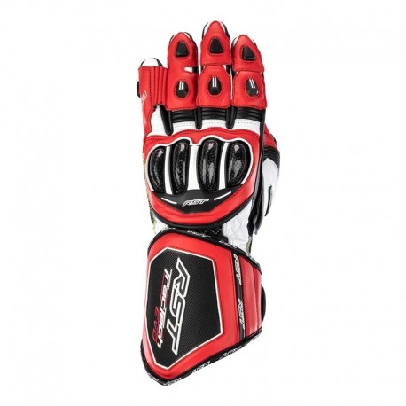 Gants RST TracTech Evo 4 cuir - rouge/blanc/noir