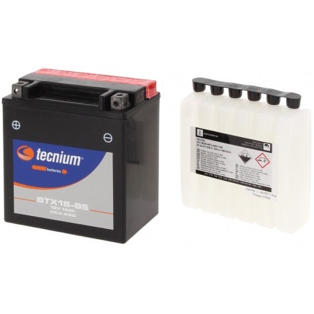 Batterie TECNIUM Sans entretien avec pack acide - BTX16-BS