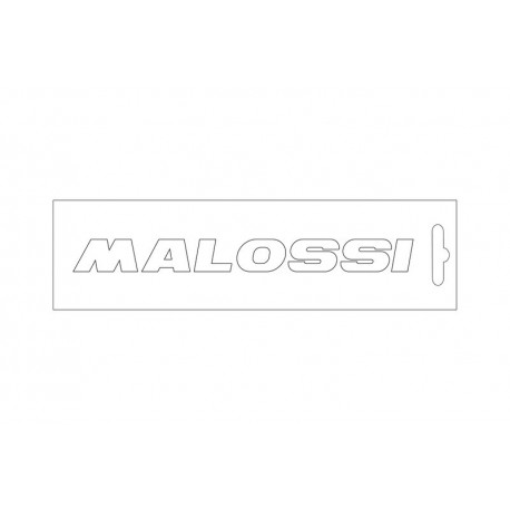 Stickers MALOSSI blanc - 14 cm