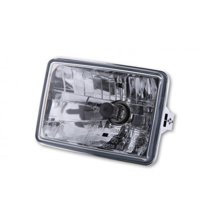 SHIN YO H4 insert 130 x 90mm, clear glass 12V 60/55W, parking light, E-gepr.