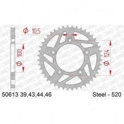 Couronne AFAM acier standard 50613 - 520