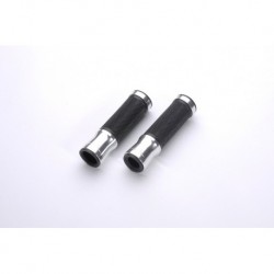 Revêtements de poignées LSL aluminium/grip argent Ø22mm