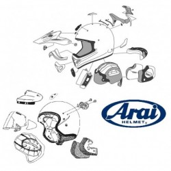 Coiffe ARAI TOUR-X5 III - noir 10 mm