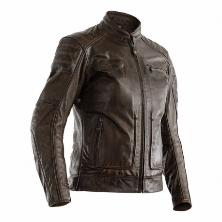 Veste RST Roadster II CE femme cuir - marron