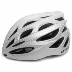 Casque V BIKE blanc/argent moulé (m55-58cm)