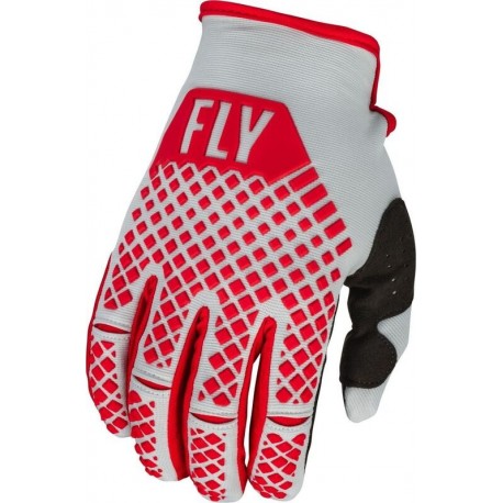 Gants FLY RACING Kinetic Rouge/Gris L-10