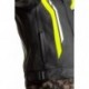 Blouson RST Axis CE cuir - noir/jaune fluo