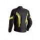 Blouson RST Axis CE cuir - noir/jaune fluo