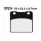 Plaquette de frein Nissin 2P234NS semi-metallique