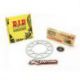 Kit chaîne D.I.D/RENTHAL 520 type ERT2 13/49 (couronne ultra-light anti-boue) Suzuki RM-Z250