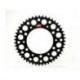 Couronne RENTHAL Ultralight™ 51 dents alu anti-boue pas 520 type 224U anodisé noir KTM/Husqvarna