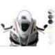 Bulle MRA type racing noire Aprilia RSV4 RR-RF