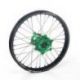 Roue arrière complète HAAN WHEELS 19X2.15X36T jante noir/moyeu vert Kawasaki KX450F