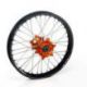 Roue arrière complète HAAN WHEELS 19X2.15X36T jante noir/moyeu orange