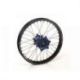 Roue arrière complète HAAN WHEELS 17x4.50x36T jante noir/moyeu bleu KTM/Husqvarna