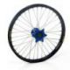 Roue arrière complète HAAN WHEELS 17x4.50x36T jante noir/moyeu bleu SHerco