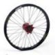 Roue avant complète HAAN WHEELS 21X1.60 jante noir/moyeu rouge Honda