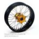 ROUE ARRIERE RMZ 05-10 17x5.00x36T, JANTE NOIRE MOYEU OR