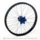 Roue arrière complète HAAN WHEELS 16X1.85 jante noir/moyeu bleu Yamaha YZ80/85