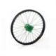 Roue avant complète HAAN WHEELS 21x1,60 jante noir/moyeu vert Kawasaki KX250/450F